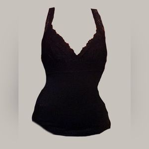 Black lace tank top *